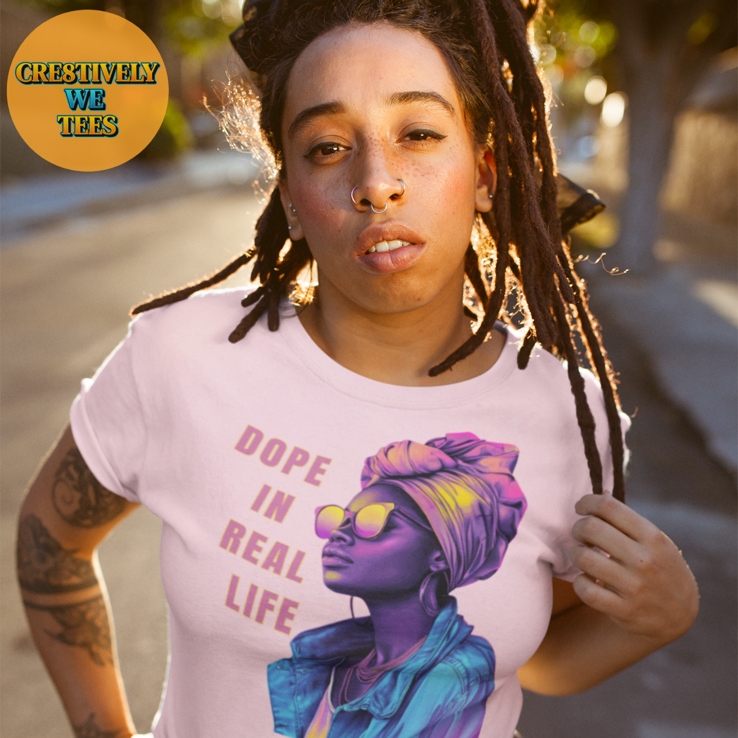 Dope in Real Life – Vibrant Graphic Tee for Bold Statements