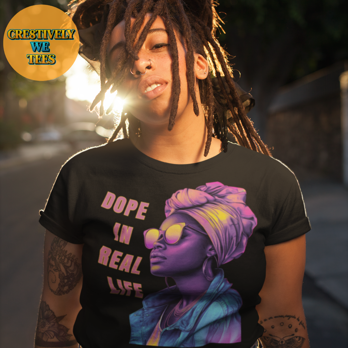 Dope in Real Life – Vibrant Graphic Tee for Bold Statements