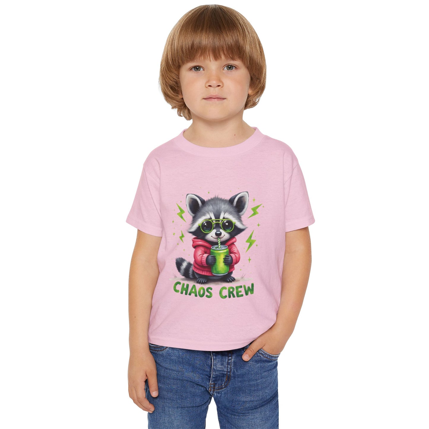 Chaos Crew Raccoon - Fun Kids Tee