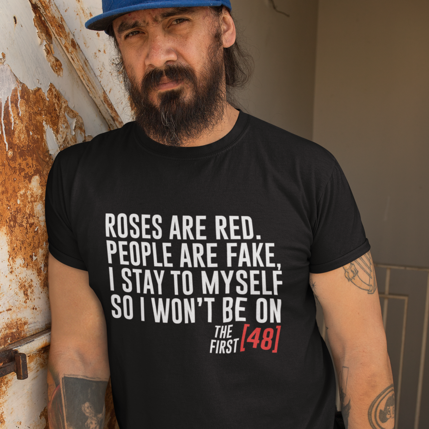 Roses Are Red - The First 48 Unisex Cotton Tee