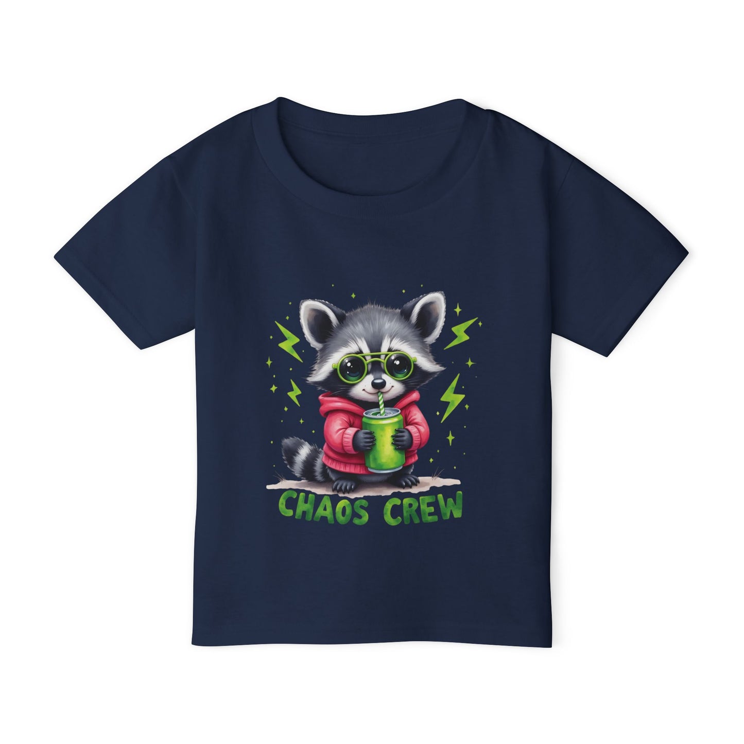 Chaos Crew Raccoon - Fun Kids Tee
