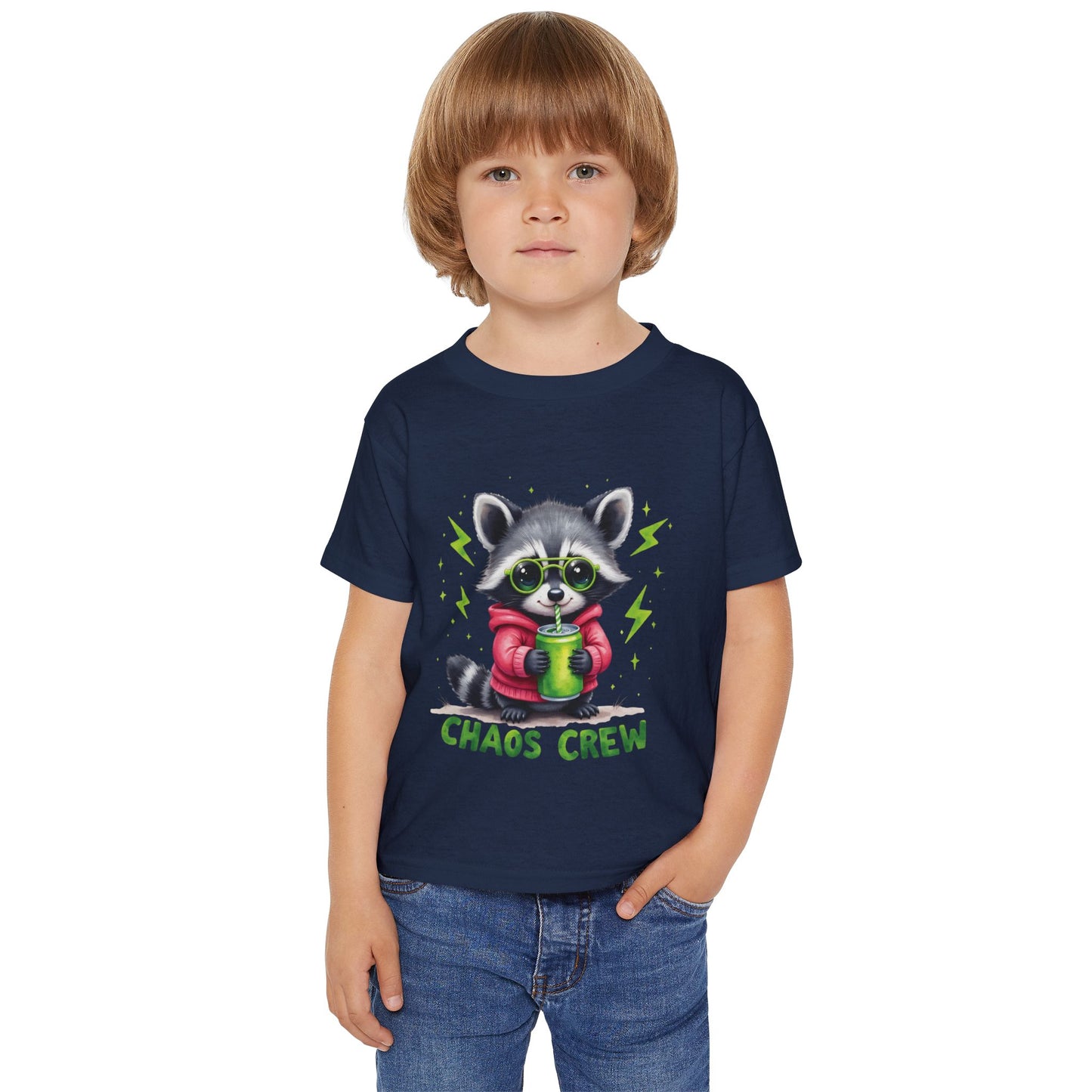 Chaos Crew Raccoon - Fun Kids Tee