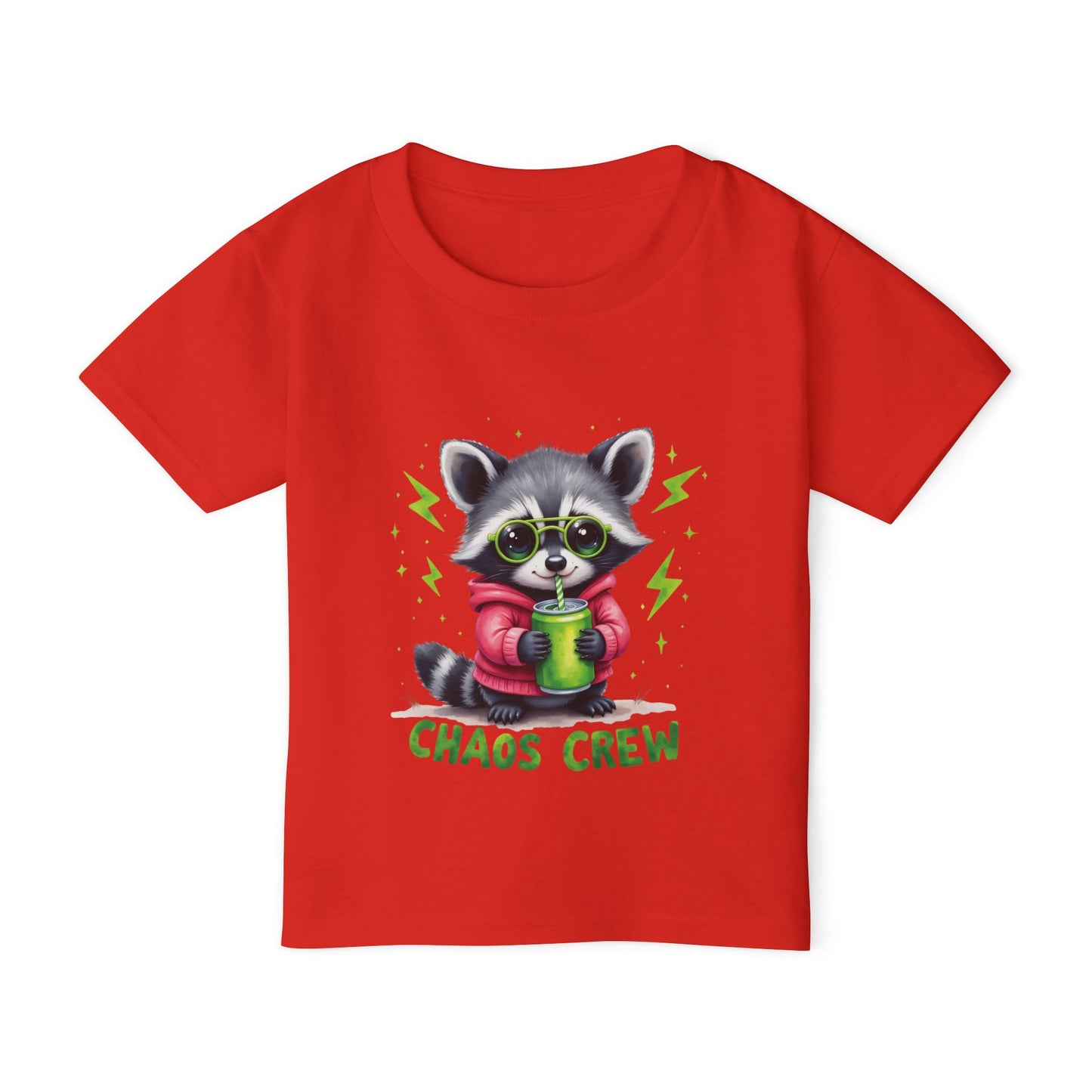 Chaos Crew Raccoon - Fun Kids Tee