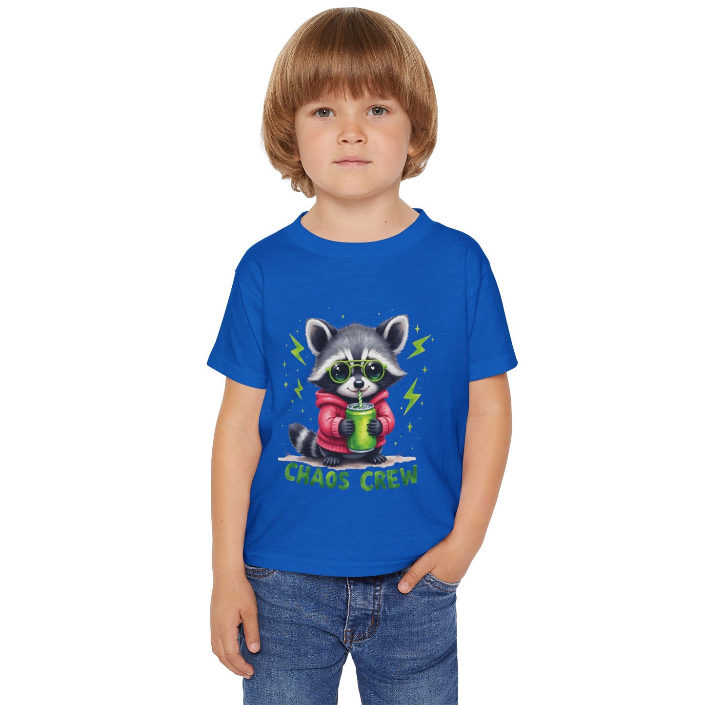 Chaos Crew Raccoon - Fun Kids Tee