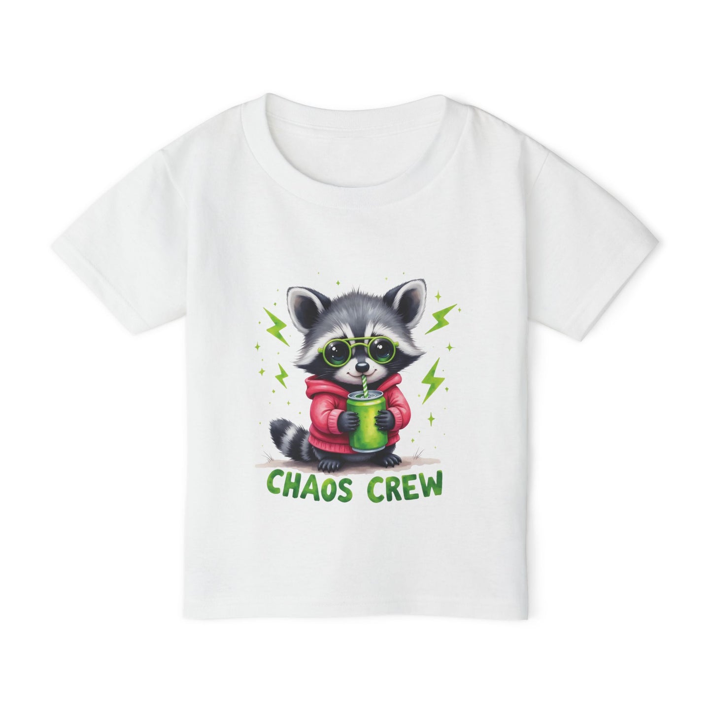 Chaos Crew Raccoon - Fun Kids Tee