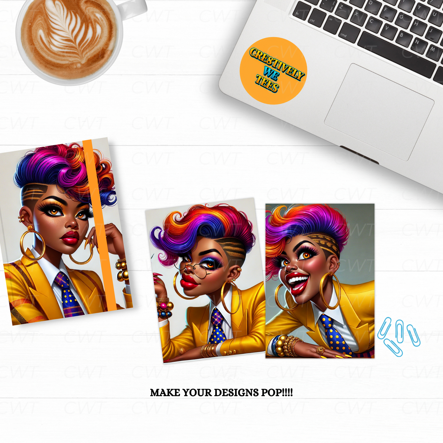 Colorful Character Collection - Vibrant Digital Portraits for Journals, Social Media, Print-on-Demand, and DIY Projects
