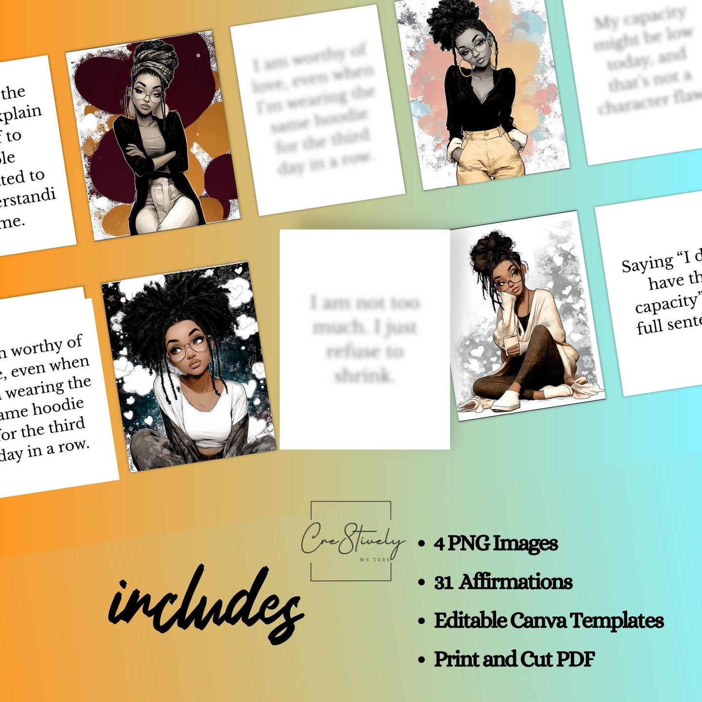 Permission to Be + Rebel Rest: Mental Health Affirmation Decks
