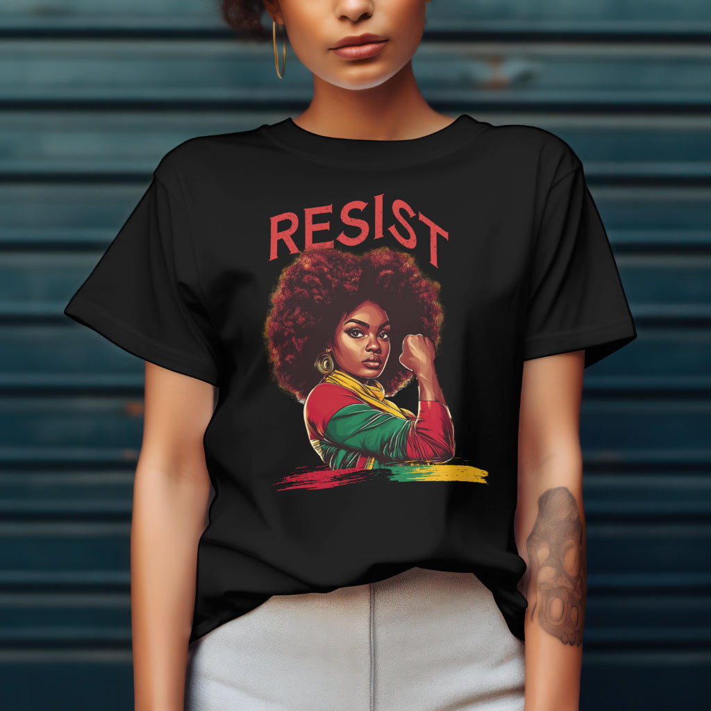 Resist Power Tee – Bold Afrocentric Statement Shirt
