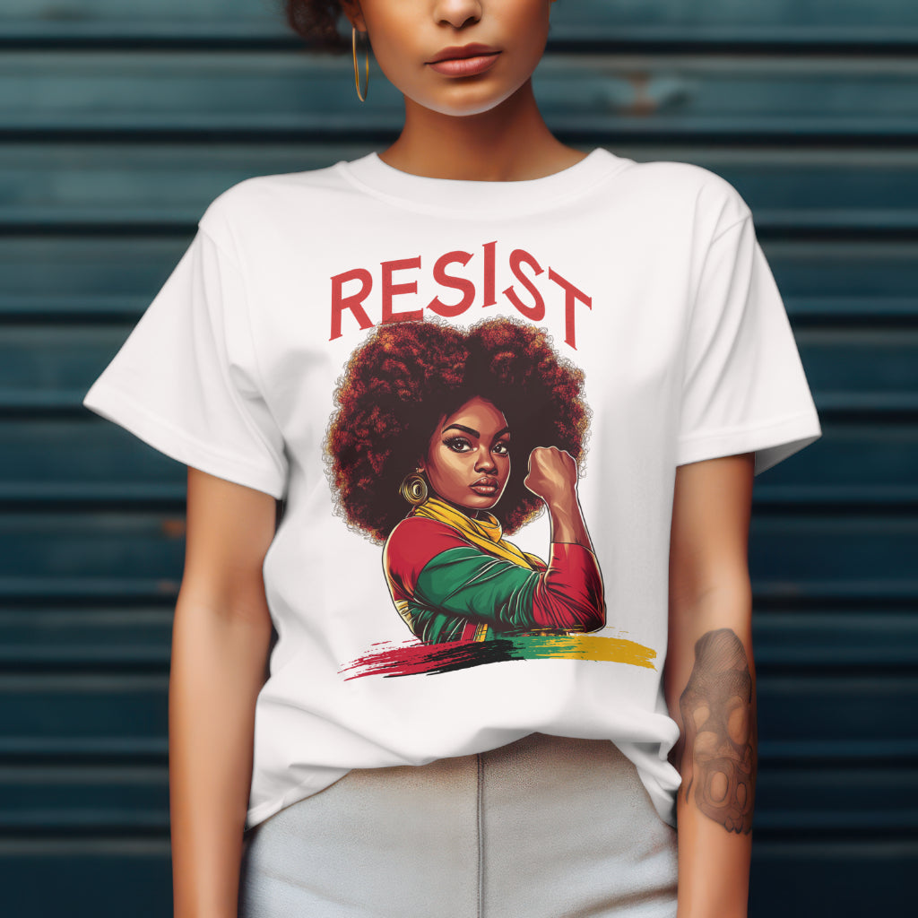 Resist Power Tee – Bold Afrocentric Statement Shirt