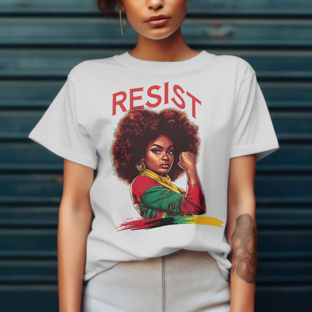 Resist Power Tee – Bold Afrocentric Statement Shirt