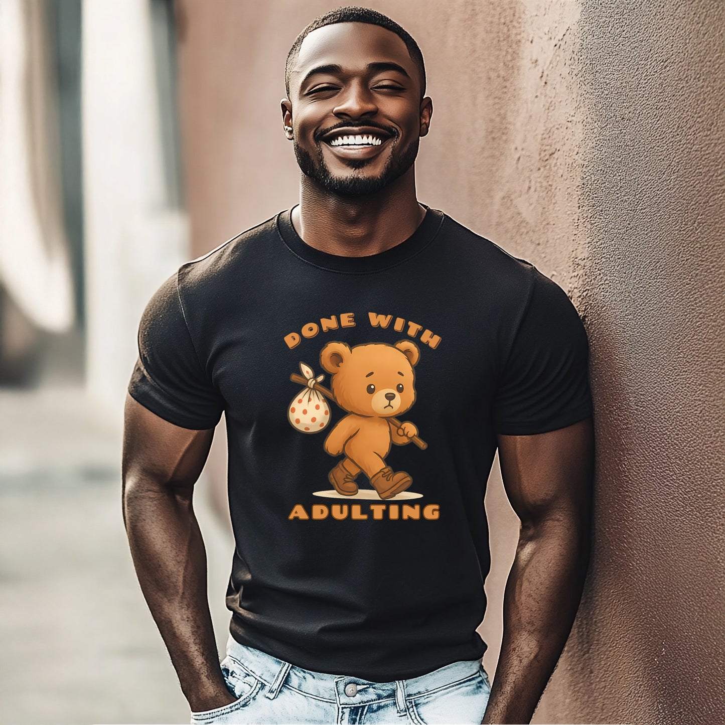 Done With Adulting Bear T-Shirt