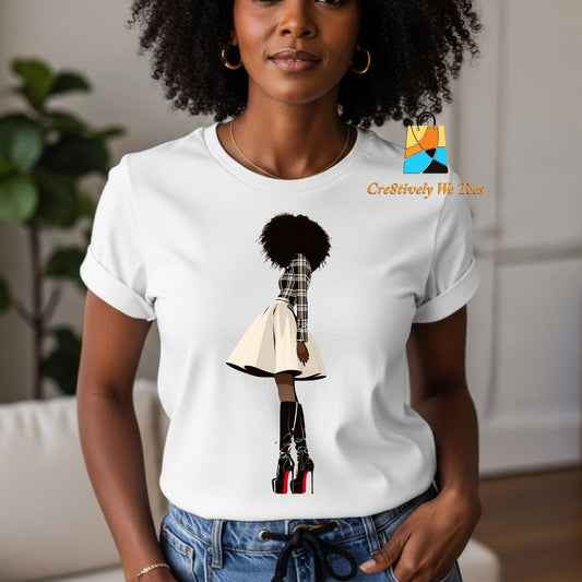 Unbothered Elegance – Statement White Tee