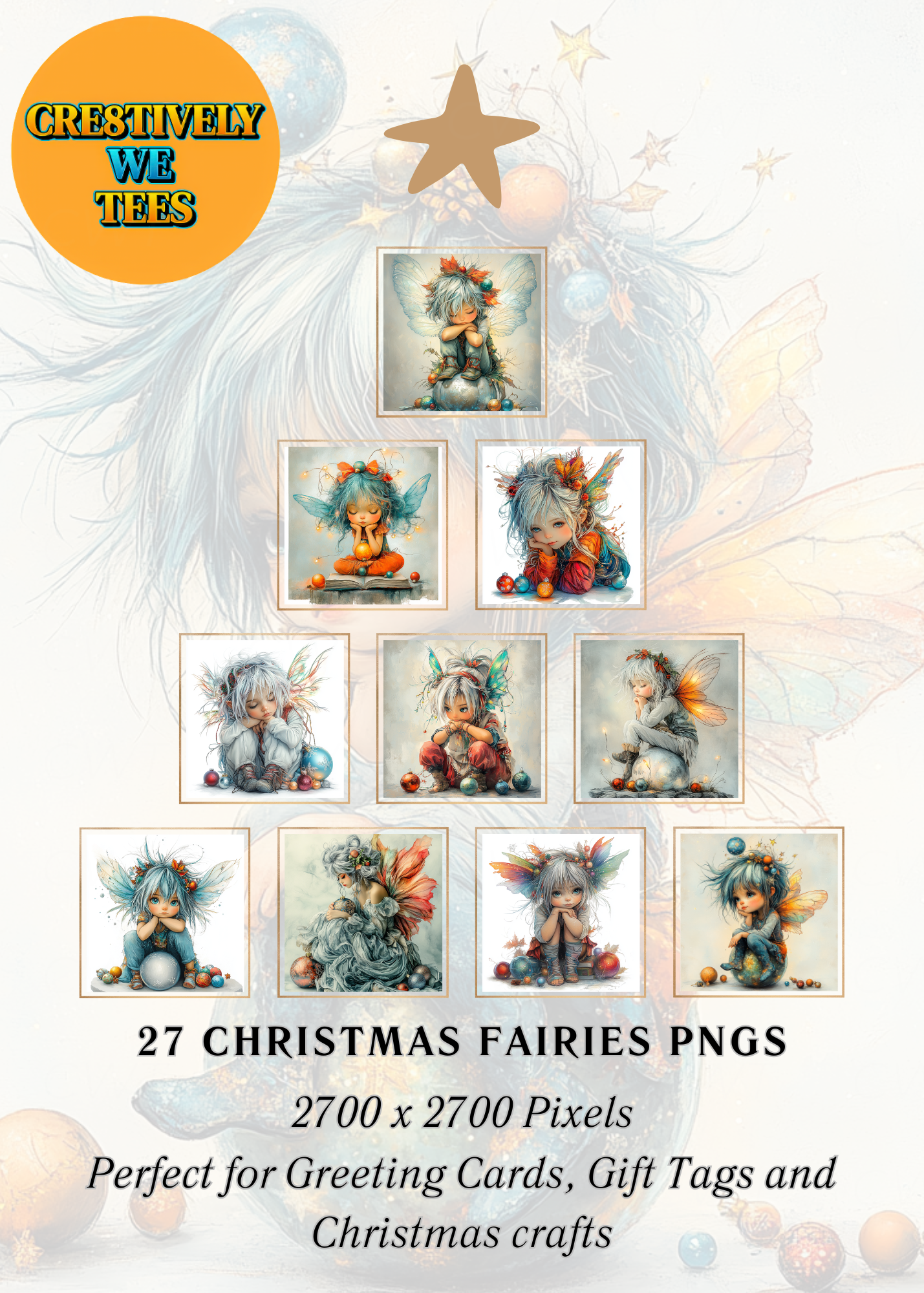 Christmas Fairies PNGs