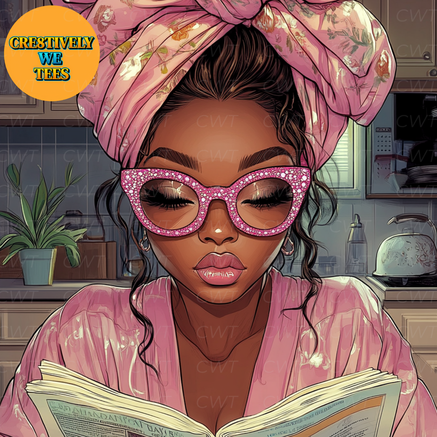 Morning Readers Digital Art Collection