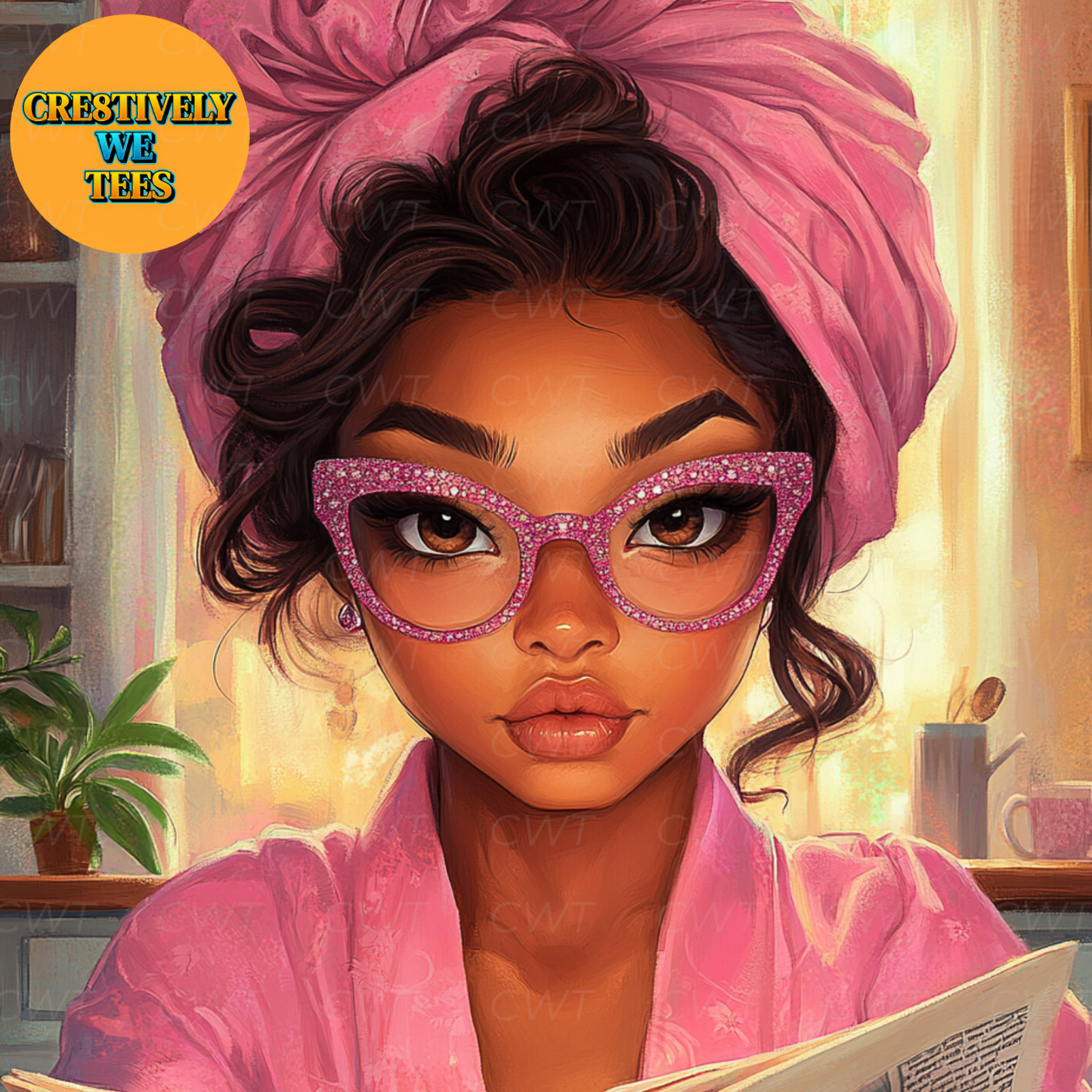 Morning Readers Digital Art Collection